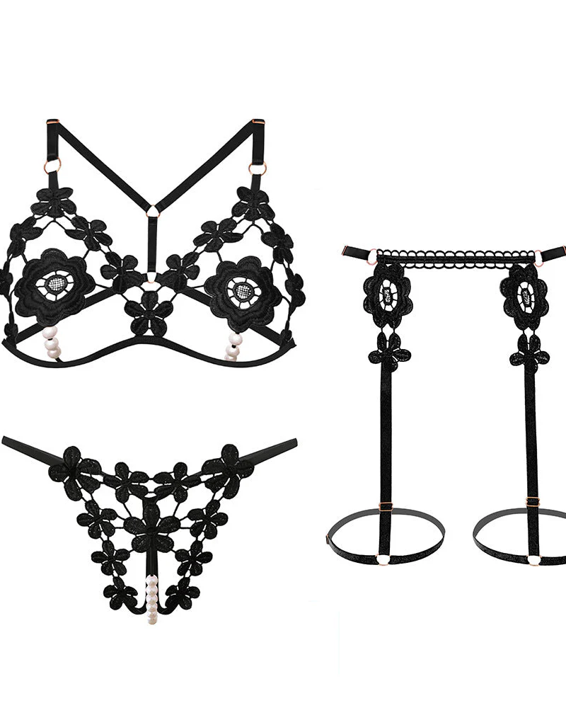 Ruby Blossom Garter Lingerie - Image 8