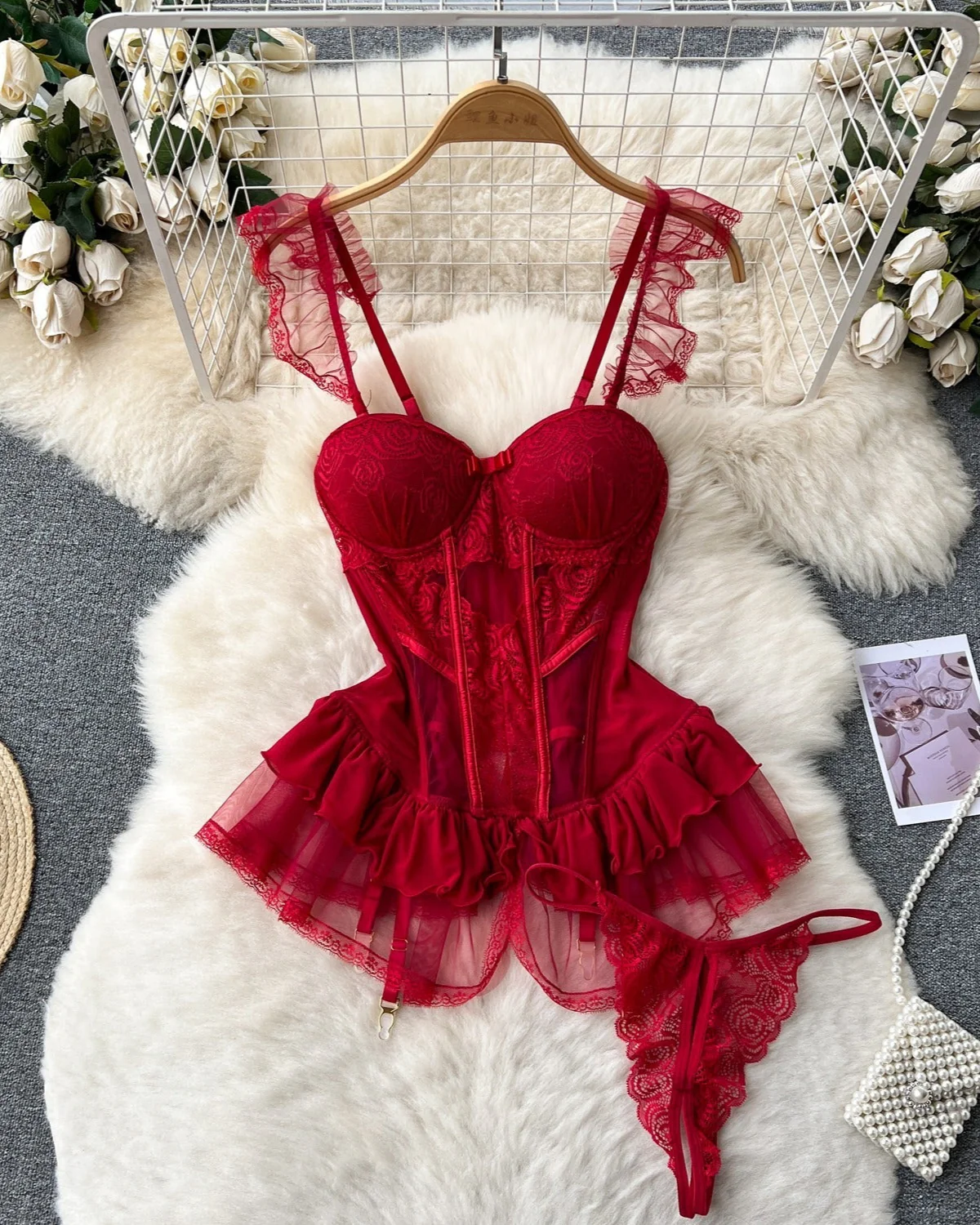 Slay the Scene Bustier Lingerie Set - Image 6