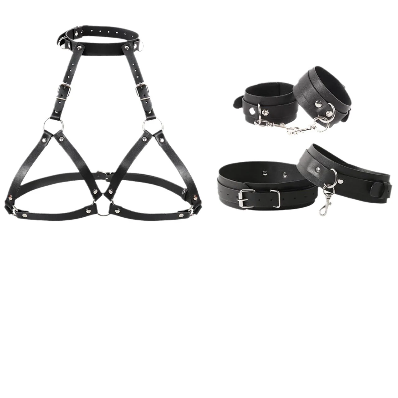 Full Body BDSM Bondage Restraint Harness – Adjustable Kit - Image 3
