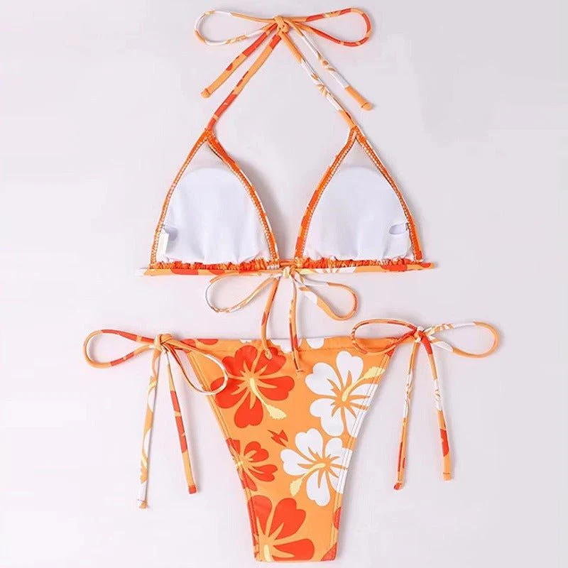 Leona Two Piece Swimsuit Piece High Waist Bikini Swim Suit Set - Image 4
