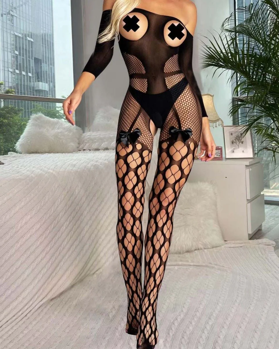 Love Unfiltered Off-Shoulder Bodystocking - Image 3