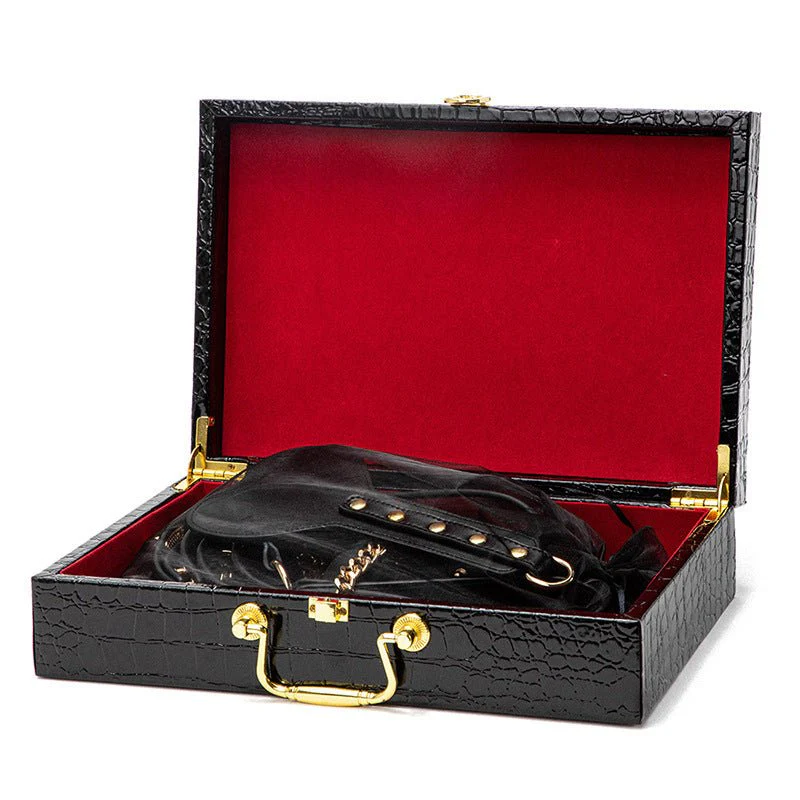 Luxury Black & Gold BDSM Fantasy Kit – 9 -Piece Set - Image 4
