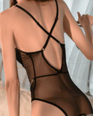 Main Character Moment Mesh Bodysuit Lingerie - Image 4
