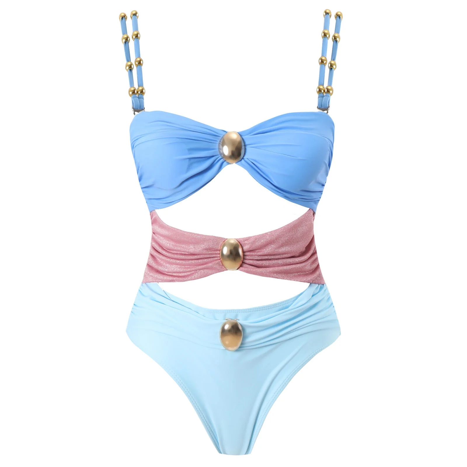 One Piece Cut Out Swimwear With Slimming Skirt By Sinderella - Image 10