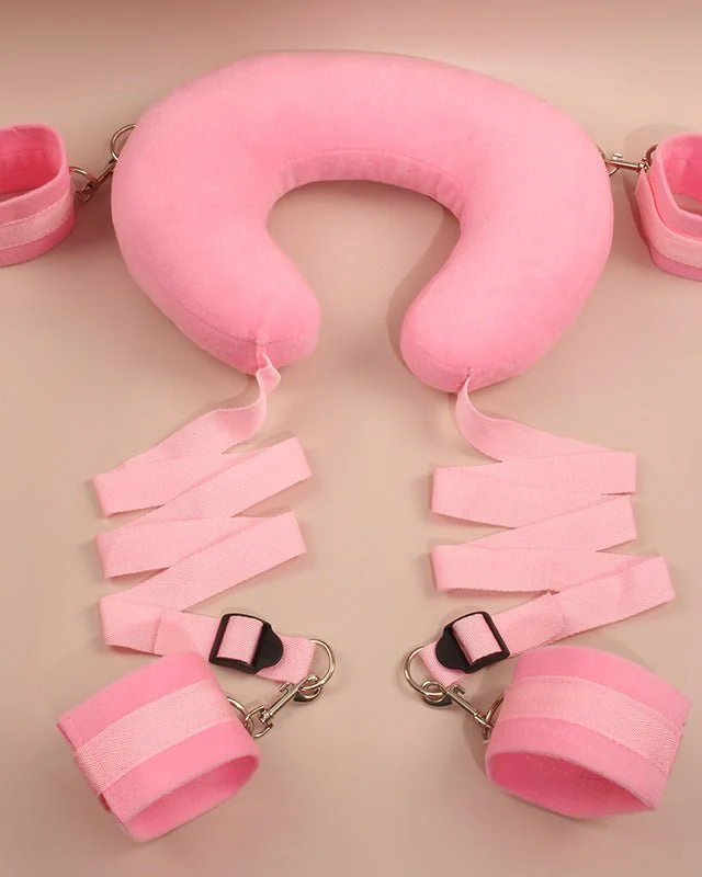 Plush Padded Neck and Wrist Restraint Set - Image 7