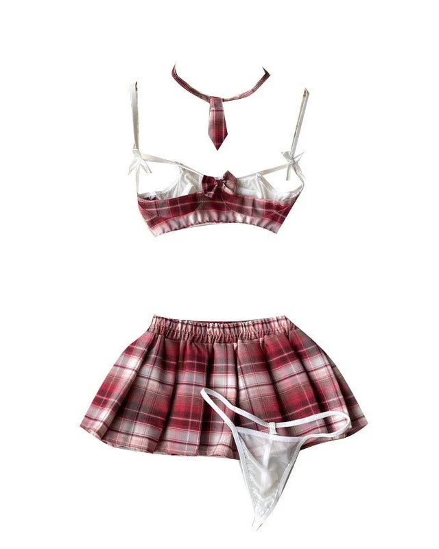 Extra Credit Cutie Four Piece Lingerie Set - Image 4