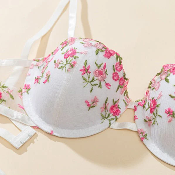 Soft Girl Bloom Floral Embroidered Lingerie - Image 2