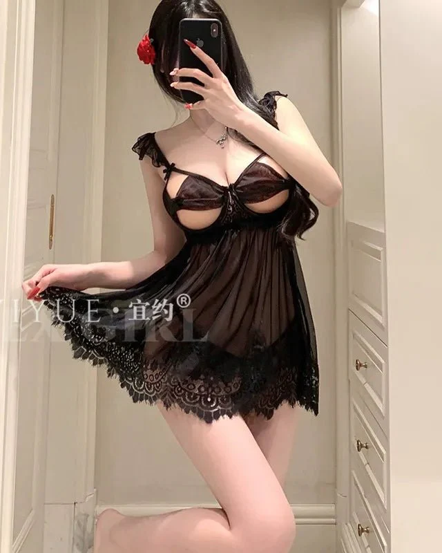 Unwrap Me Lace Babydoll Lingerie - Image 2