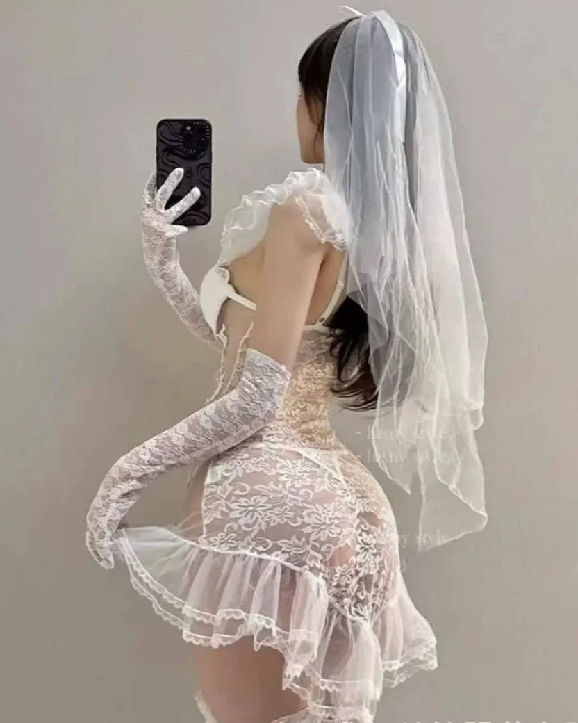 Vow Me Now Lace Corset Lingerie Set - Image 2