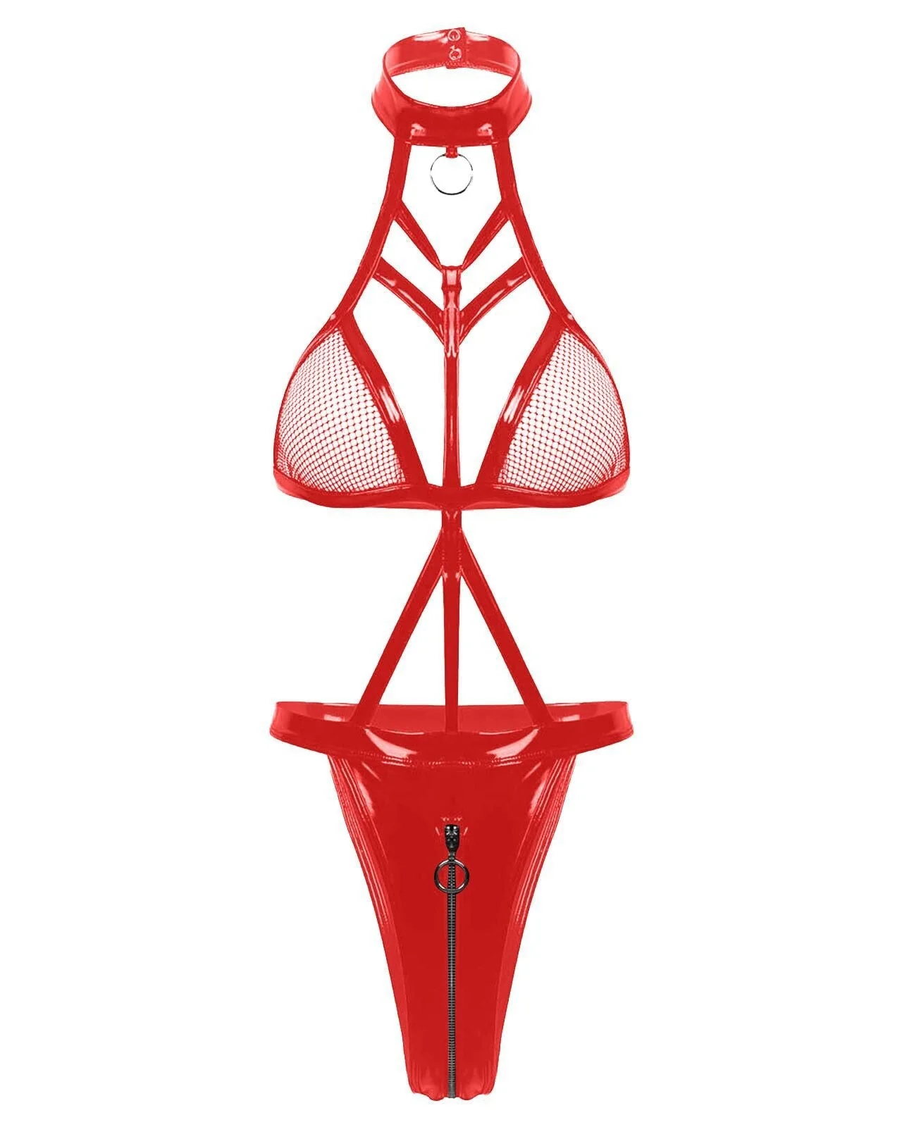 Locked & Loaded PU Babydoll Lingerie - Image 3